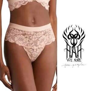 We are HAH NWT Free People Spin Me Panty - SHEER VIOLET - Size Medium